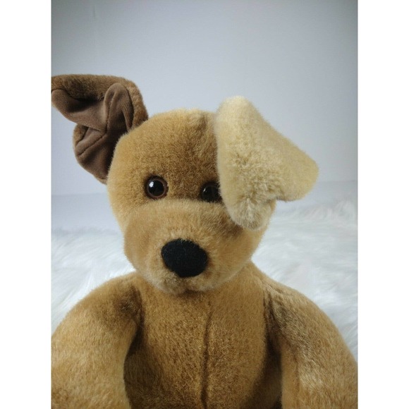 Build A Bear Plush Puppy Dog Brown Sugar Stuffed Animal Toy Dark Ear & Tail 12" - Picture 6 of 8